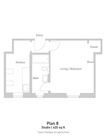 Studio - Plan 8