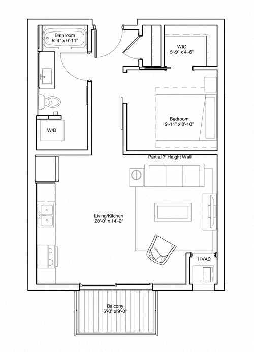 Studio Apartment Floor Plan Vintage on Selby Apartments