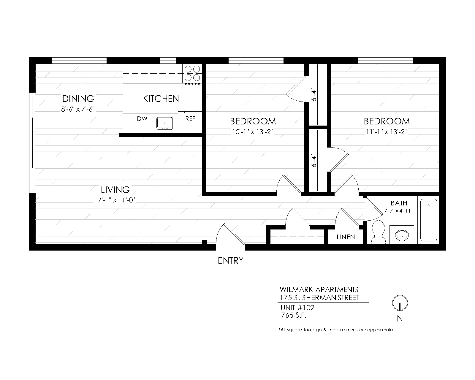 Wilmark 2 bed 1 bath