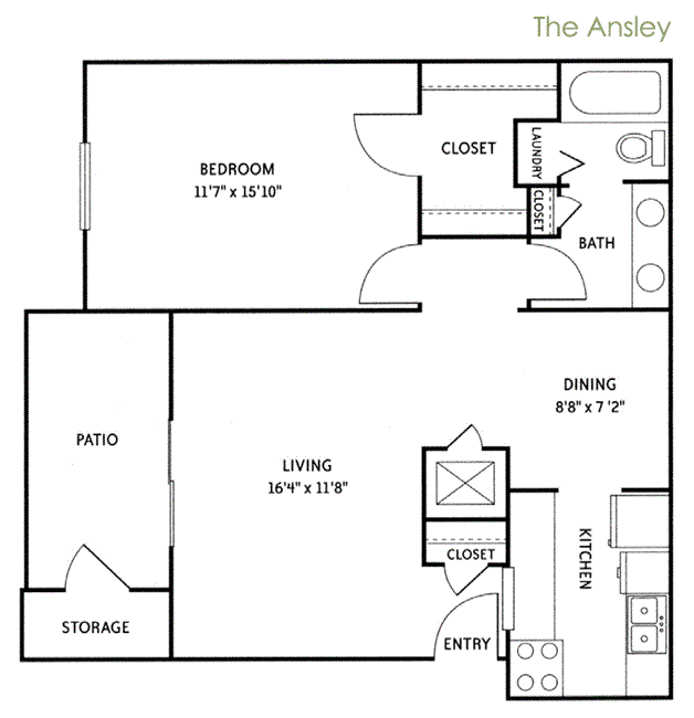 Ansley (A1) Floor Plan 1