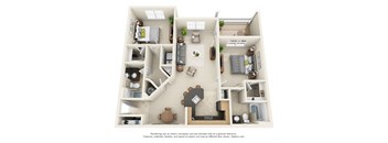Overlook at Gwinnett Stadium, Lawrenceville Georgia, 2x2 Sutter 3D floorplan