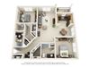 Overlook at Gwinnett Stadium, Lawrenceville Georgia, 2x2 Aaron 3D floorplan