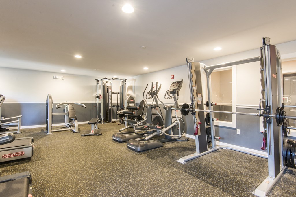the gym at the preserve apartments