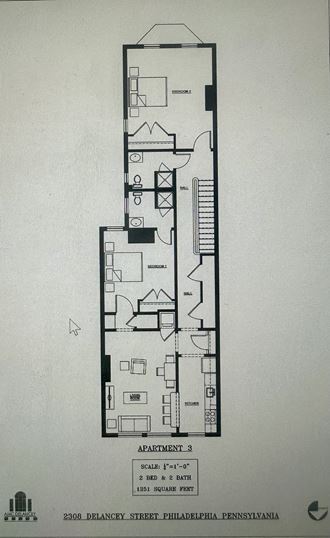 a drawing of a floor plan of a building