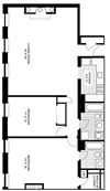 2 Bed 2 Bath - fireplace