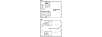 2 Bed 2.5 Bath - Bi-Level