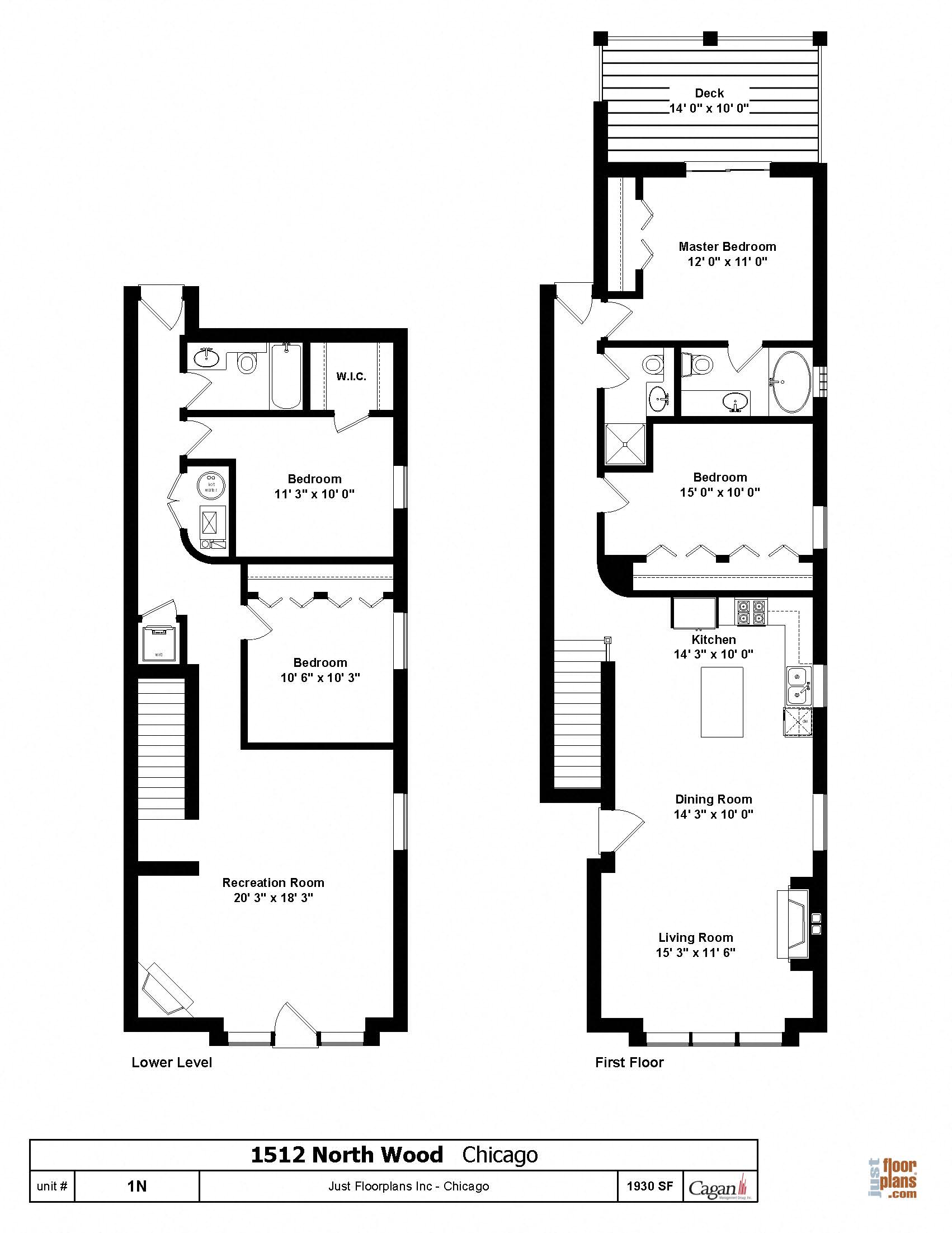 1512 Wood 4 Bedroom Floor Plans