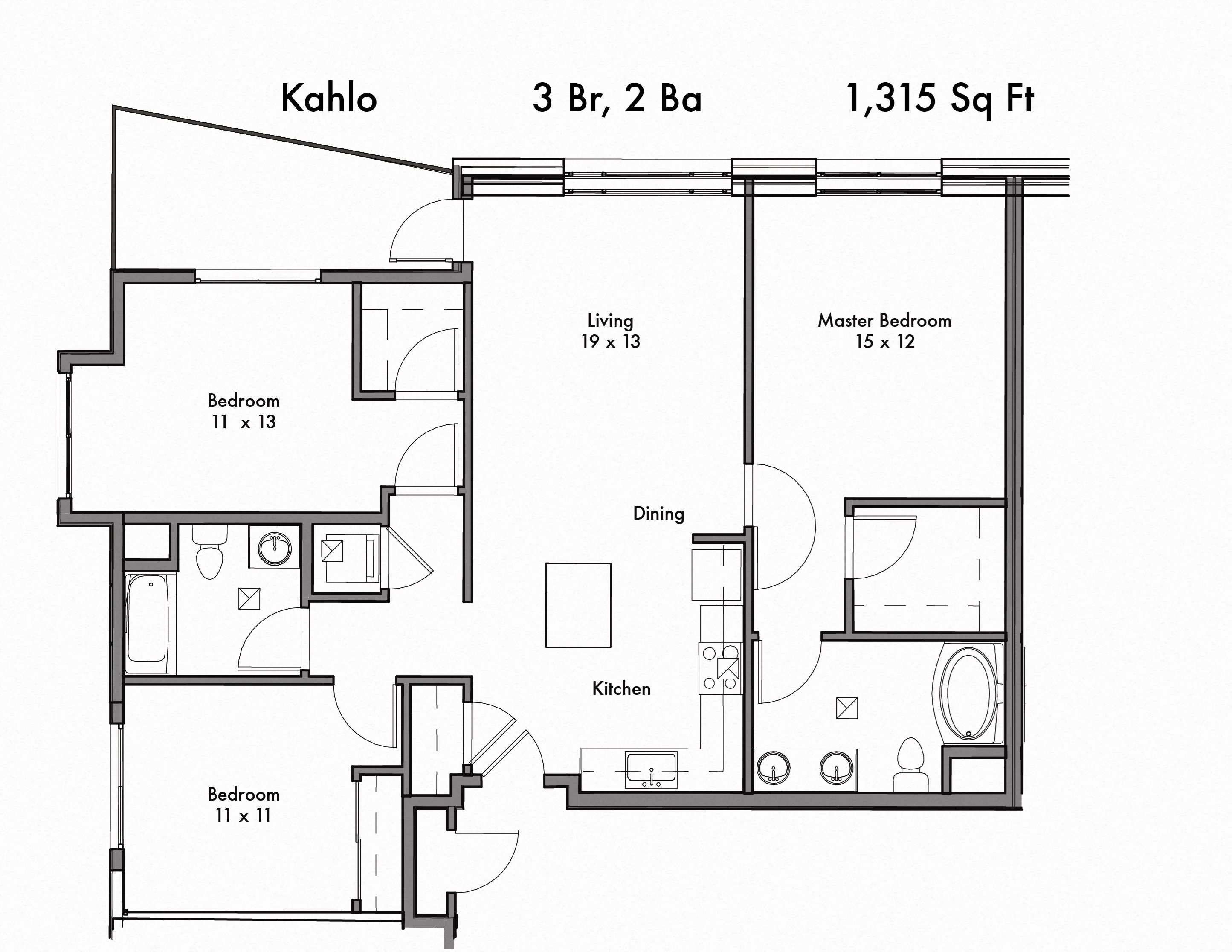 Kahlo 2 bedroom