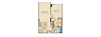 1 Bed 1 Bath