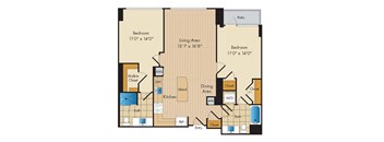 2 Bed 2 Bath Sig