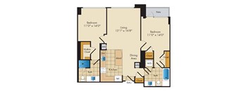 2 Bed 2 Bath Sig