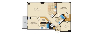2 Bed 2 Bath w Den