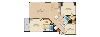 2 Bed 2 Bath w Den Sig