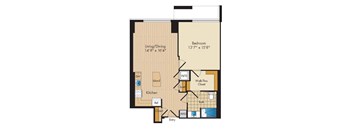 1 Bed 1 Bath