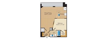 1 Bed 1 Bath Jr.