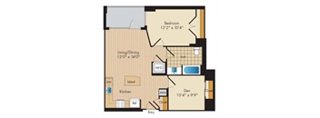 1 Bed 1 Bath Den