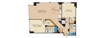 2 Bed 2 Bath