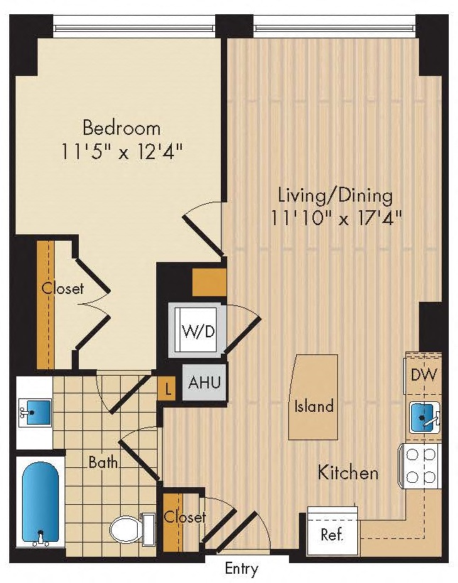 1 Bed 1 Bath