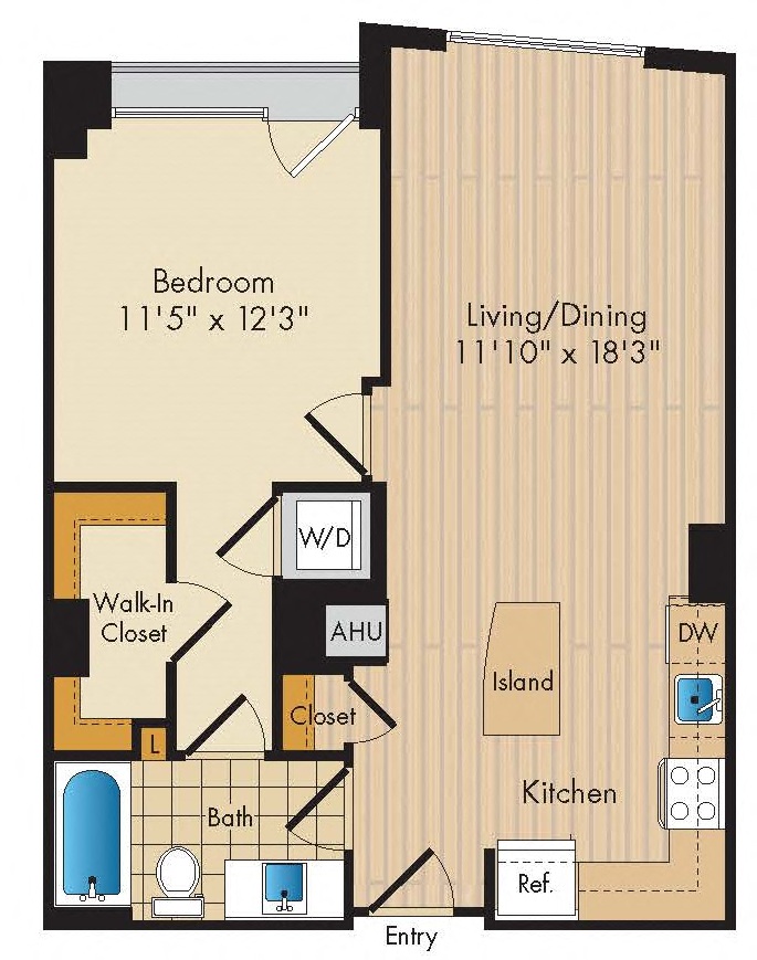 1 Bed 1 Bath