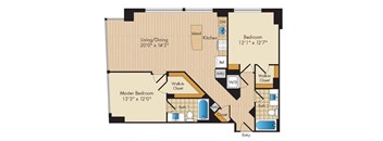 2 Bed 2 Bath-B4a