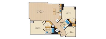 2 Bed 2 Bath w Den Sig-BDS2b