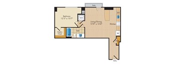 1 Bed 1 Bath-A9b