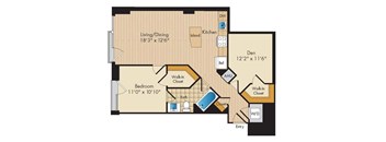 1 Bed 1 Bath Den-AD2a