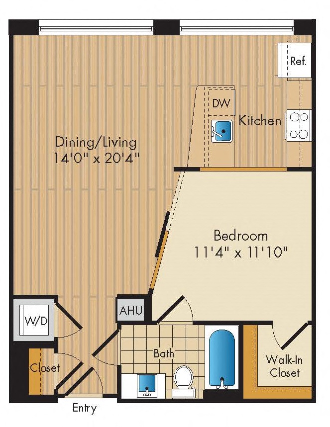 1 Bed 1 Bath-A5a