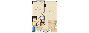 1 Bed 1 Bath-A10b