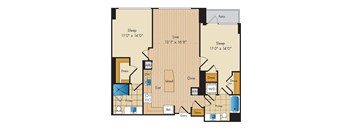 2 Bed 2 Bath Sig-BS3b
