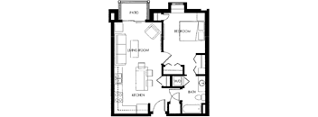 Vicinato A Floor Plan at Vicinato, Madison, WI