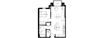 Vicinato B Floor Plan at Vicinato, Madison, 53715