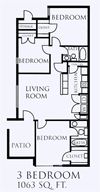 Three Bedroom Home Patio Homes to Rent in Southaven