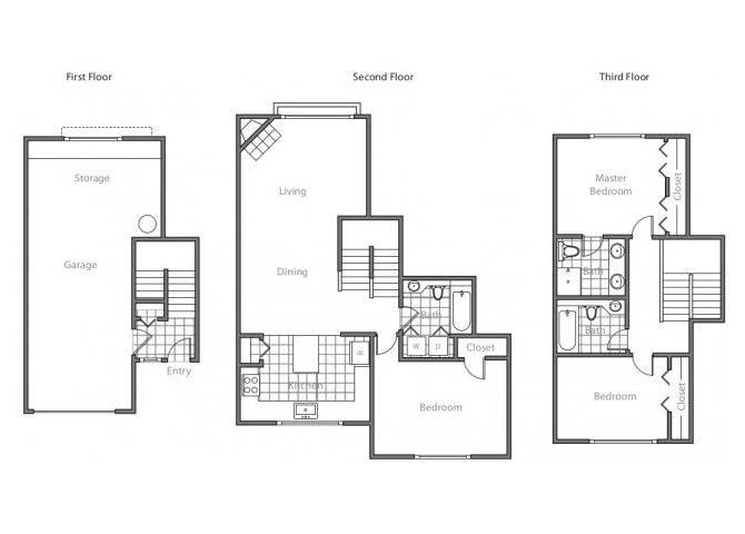 Floor Plans of LionsGate South in Hillsboro, OR