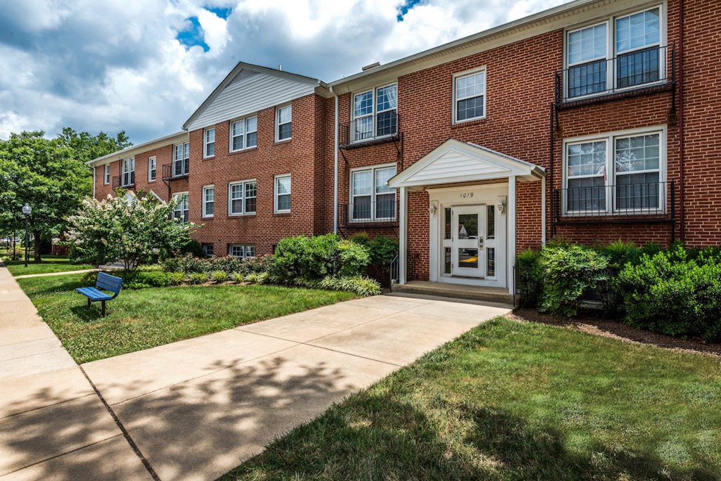 our apartments offer a walkway to the entrance of our building