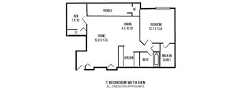 1Bedroom   Den   1Bathroom