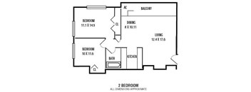 2Bedroom   1Bathroom