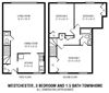 3Bedroom 1.5Bathroom Townhome