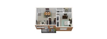 1Bedroom   1Bathroom