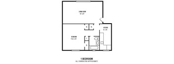1Bedroom   1Bathroom