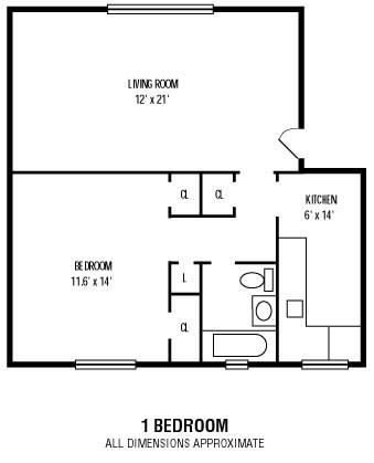 1Bedroom 1Bathroom