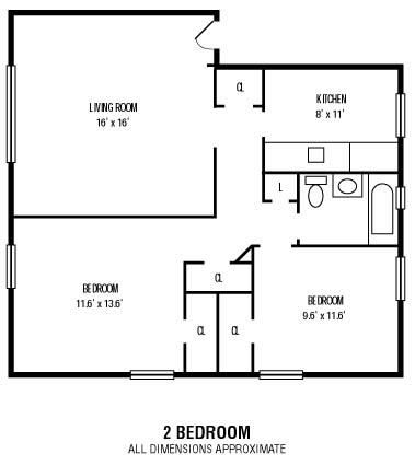 2Bedroom 1Bathroom