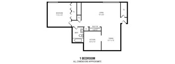 1Bedroom   1Bathroom