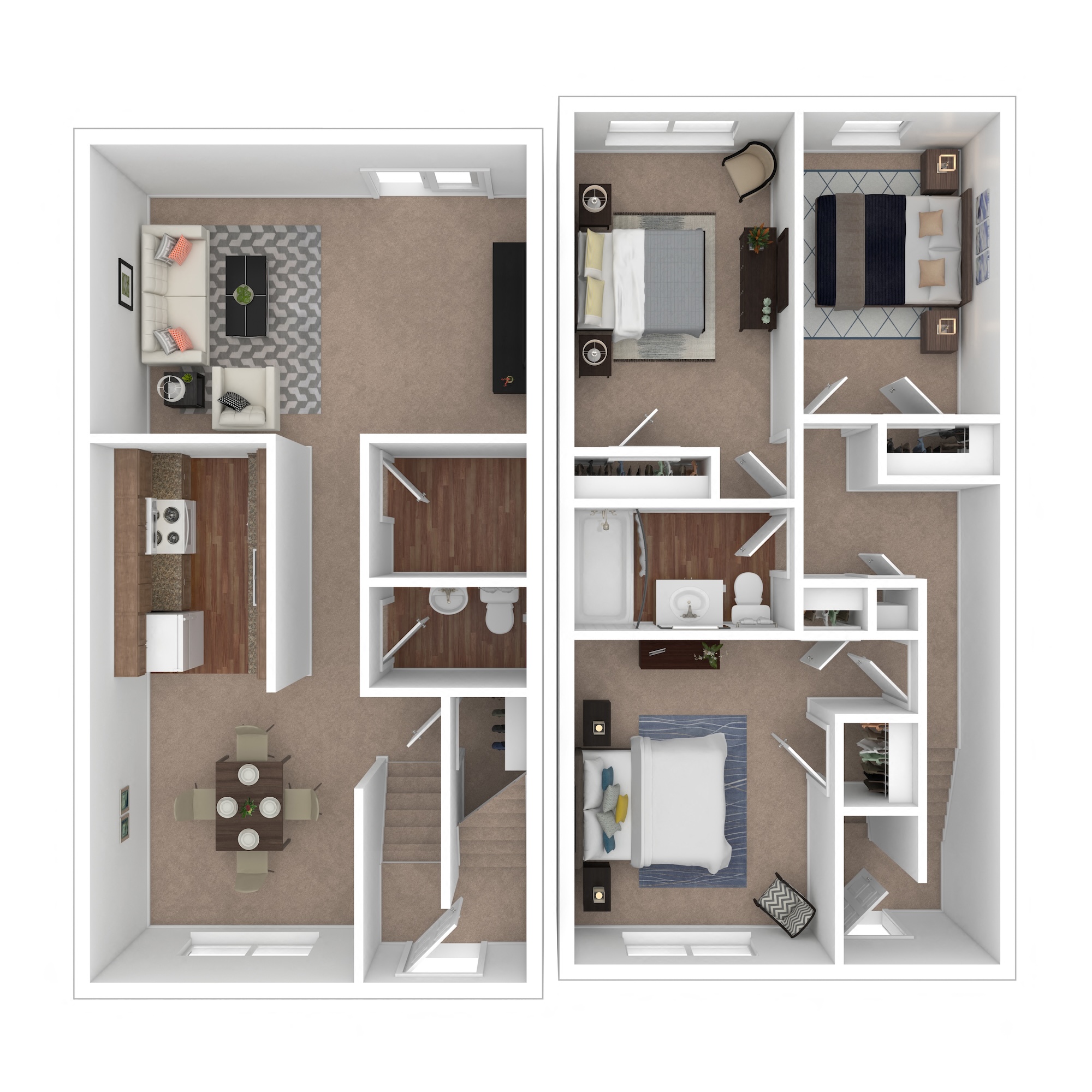 3 Bed 1.5 Bath Townhome