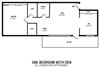 1 Bed 1 Bath with Den