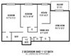 2 Bed 1.5 Bath