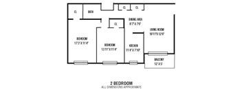 2 Bed 1 Bath