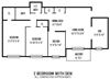 2 Bed 1.5 Bath with Den