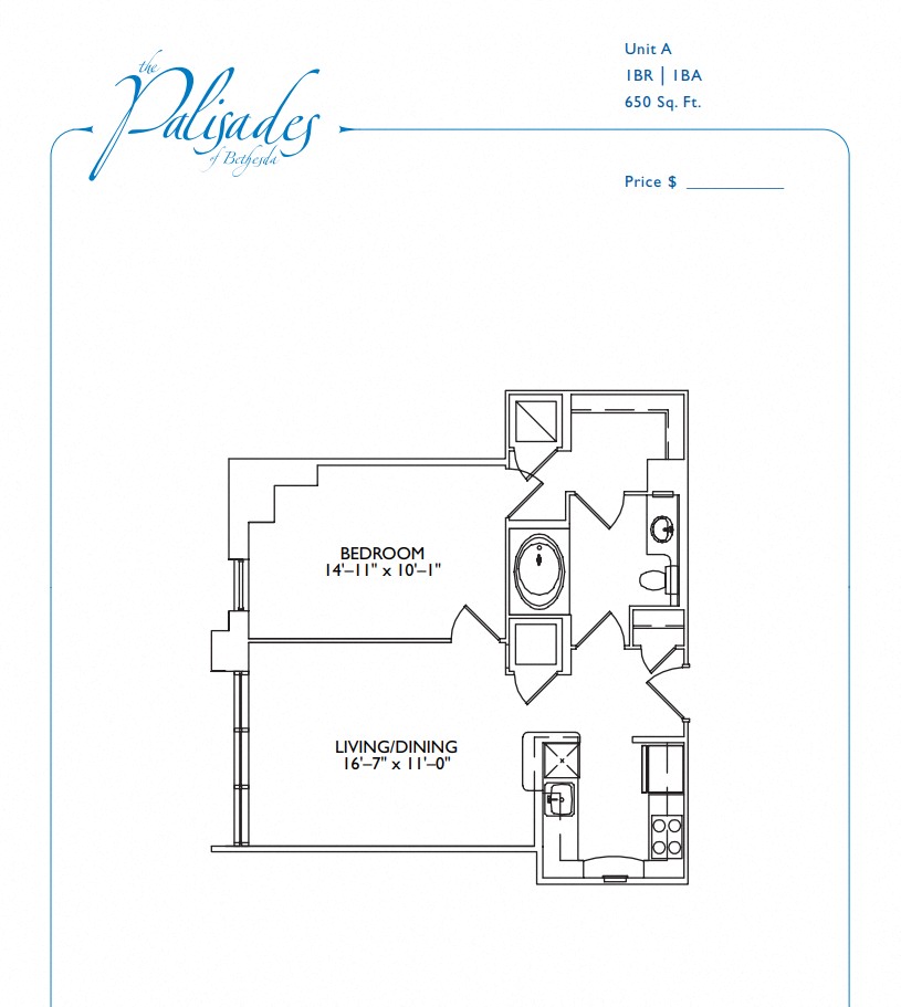 1 Bedroom 1 Bathroom (Affordable Unit Program- Income Restrictive Units)