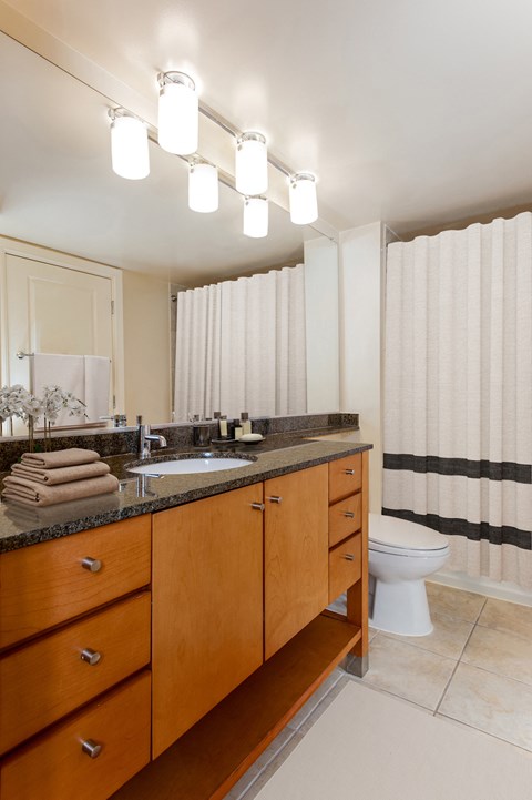 a bathroom with a sink and a toilet